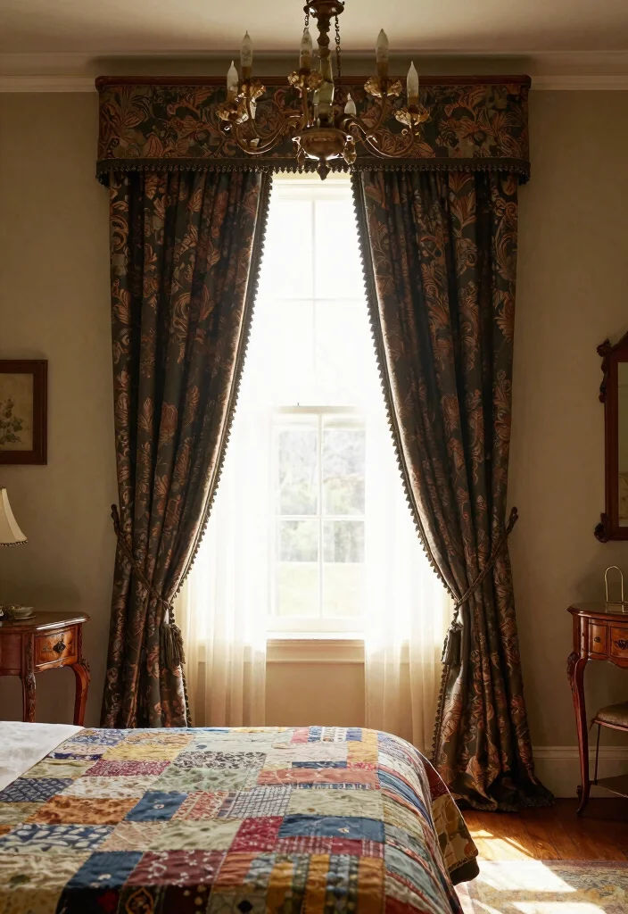 10 Blackout Curtain Bedroom Ideas for Better Sleep 8. Vintage Finds 0