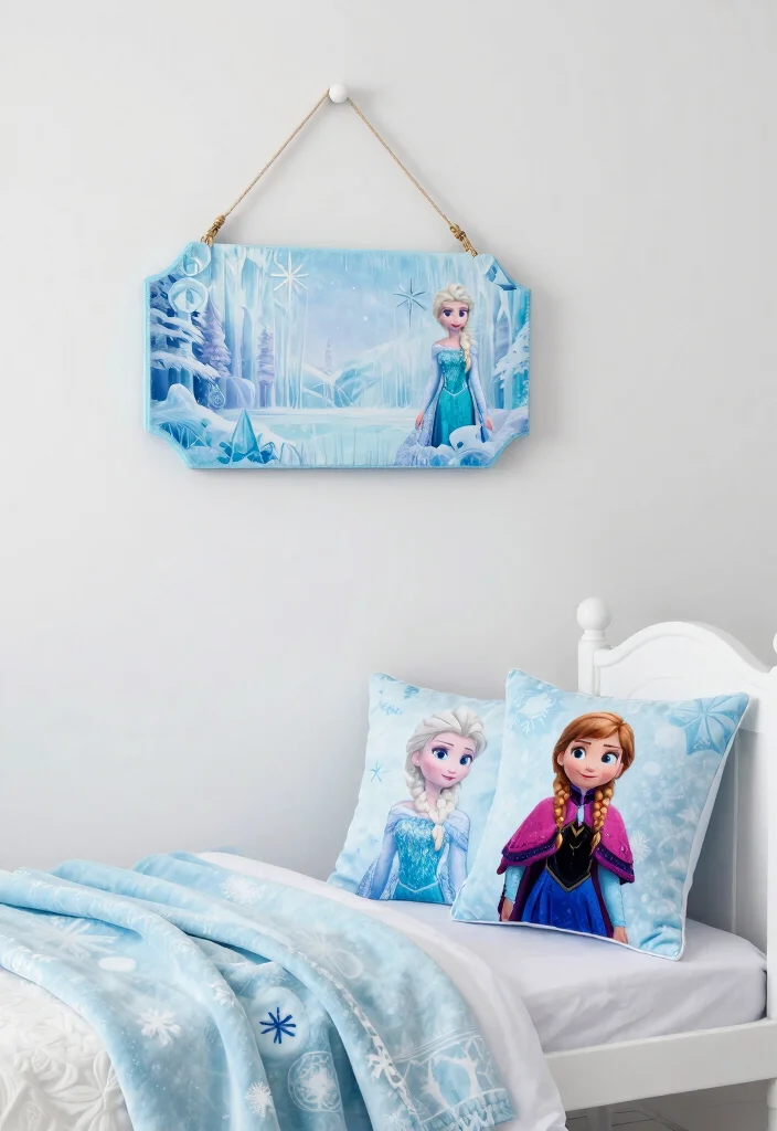 10 Frozen Bedroom Ideas for Magical Kids Spaces 60 10 Frozen Bedroom Ideas for Magical Kids Spaces 10. Frozen Inspired Accessories for Personalization 0