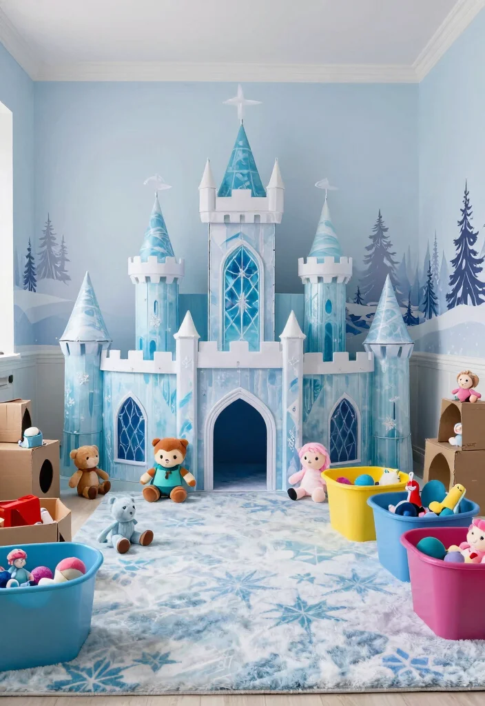 10 Frozen Bedroom Ideas for Magical Kids Spaces 37 10 Frozen Bedroom Ideas for Magical Kids Spaces 7. Ice Castle Play Area 0