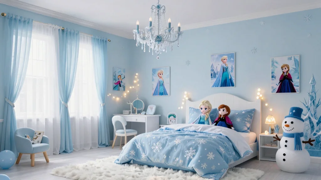 10 Frozen Bedroom Ideas for Magical Kids Spaces
