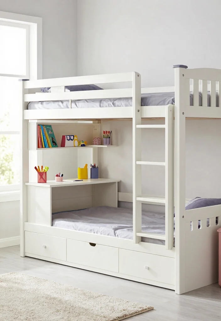 10 Girls Bunk Bed Bedroom Ideas That Save Space 12 10 Girls Bunk Bed Bedroom Ideas That Save Space 2. Multifunctional Bunk Beds 0