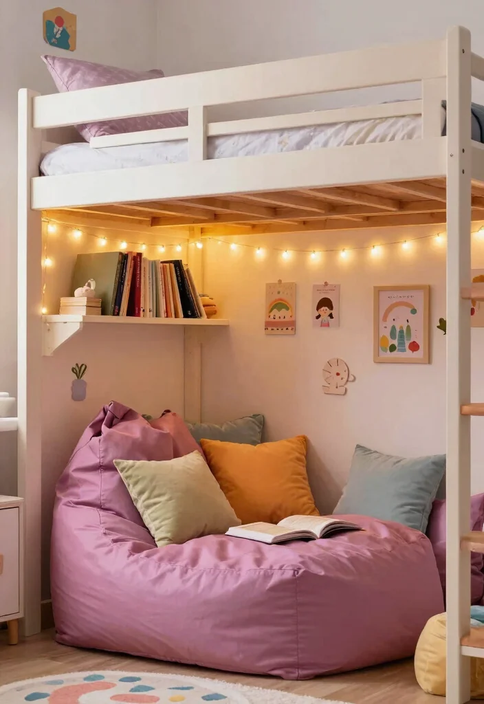 10 Girls Bunk Bed Bedroom Ideas That Save Space 24 10 Girls Bunk Bed Bedroom Ideas That Save Space 4. Cozy Reading Nook Underneath 0