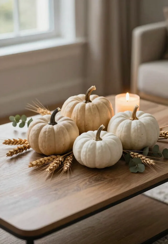 10 Halloween Living Room Decor Ideas for Subtle Spook 12 10 Halloween Living Room Decor Ideas for Subtle Spook 2. Minimalist Pumpkin Display 0