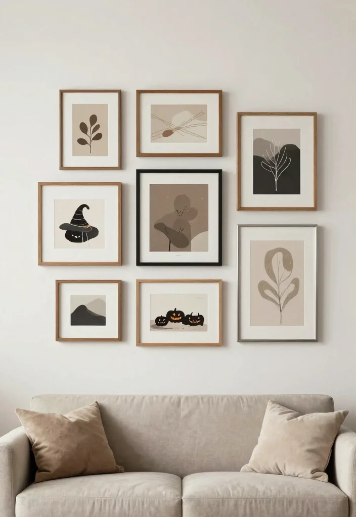 10 Halloween Living Room Decor Ideas for Subtle Spook 14 10 Halloween Living Room Decor Ideas for Subtle Spook 4. Subtle Wall Art 0