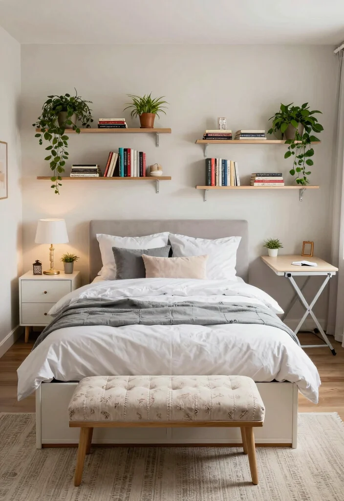 10 King Size Bed Ideas for Small Bedrooms 2. Multi Functional Furniture for Space Optimization 0