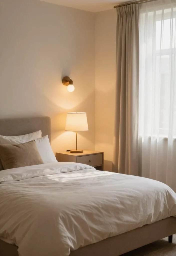 10 King Size Bed Ideas for Small Bedrooms 7. Smart Lighting Solutions 0