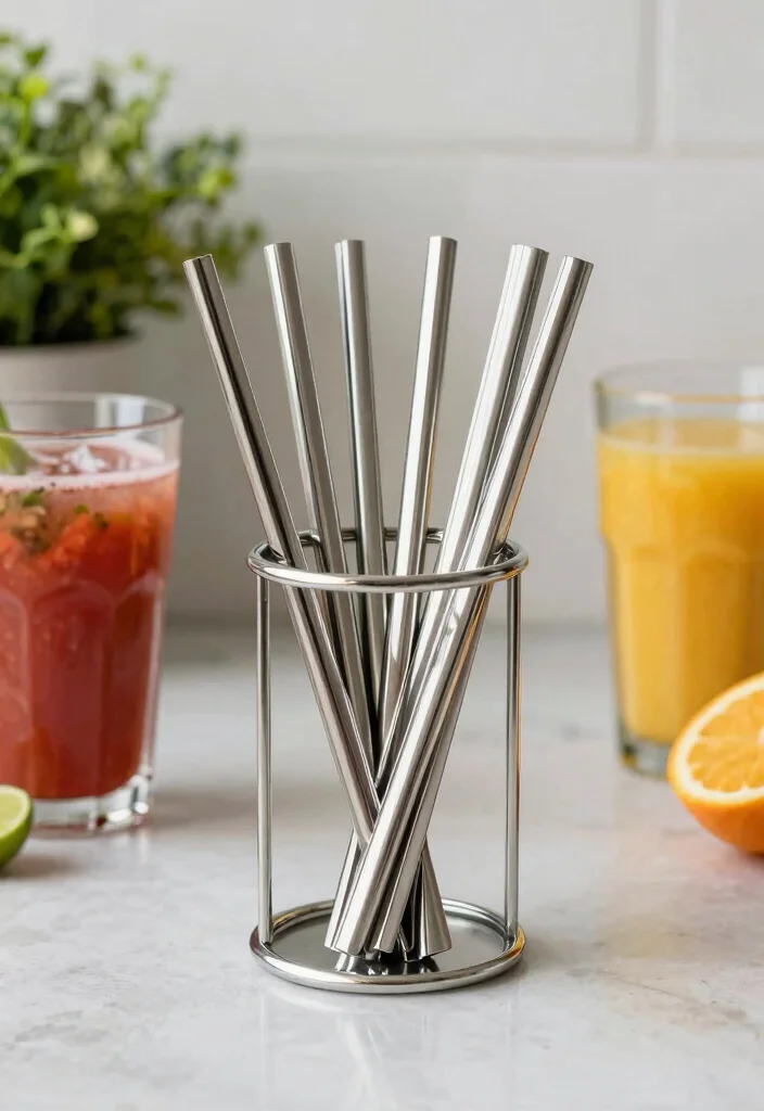 10 Kitchen Gift Ideas for Home Cooks Eco Friendly Edition 7. Stainless Steel Straws 0