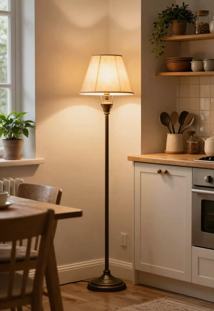 10 Kitchen Lamp Ideas for Soft Task Lighting 9. Vintage Style Floor Lamps 0