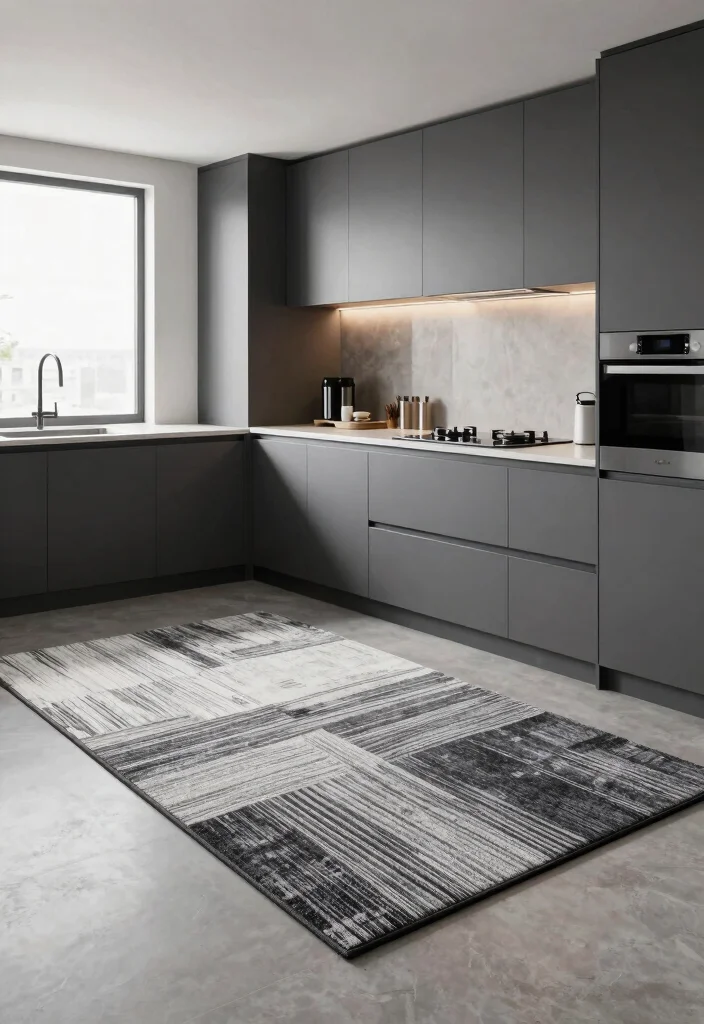 10 Kitchen Rug Ideas for Warmth and Color 60 10 Kitchen Rug Ideas for Warmth and Color 10. Monochrome Style Rugs 0