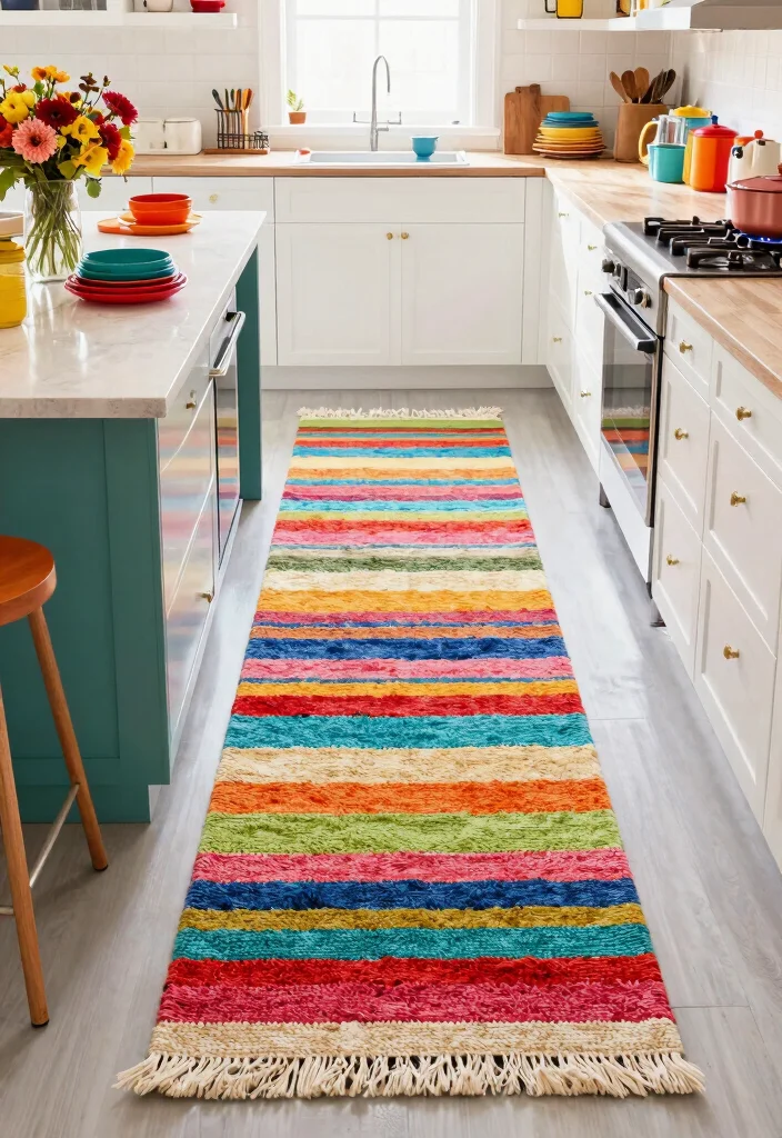 10 Kitchen Rug Ideas for Warmth and Color 24 10 Kitchen Rug Ideas for Warmth and Color 4. Colorful Kitchen Runners 0