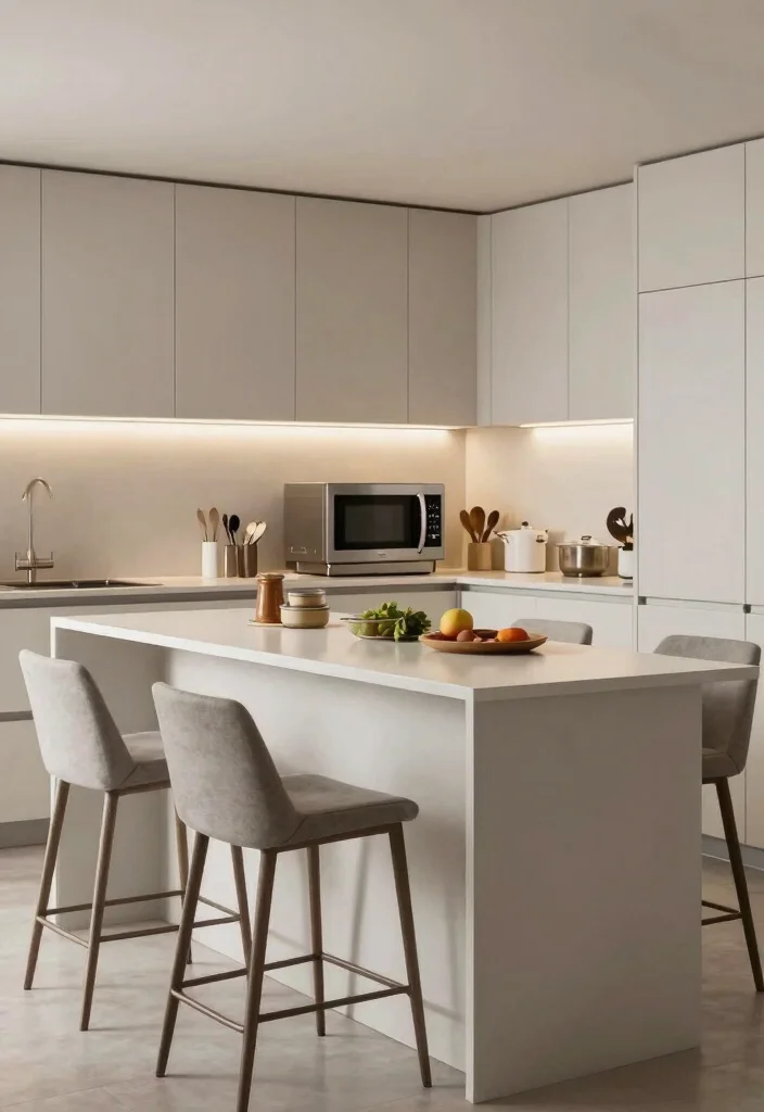 10 Microwave Placement Ideas for Better Kitchen Flow 3. Multi Functional Kitchen Island Cooking Central 0