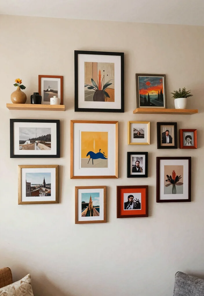 10 Mini Living Room Ideas for Compact Homes 10. Personal Touches with Art and Decor 0