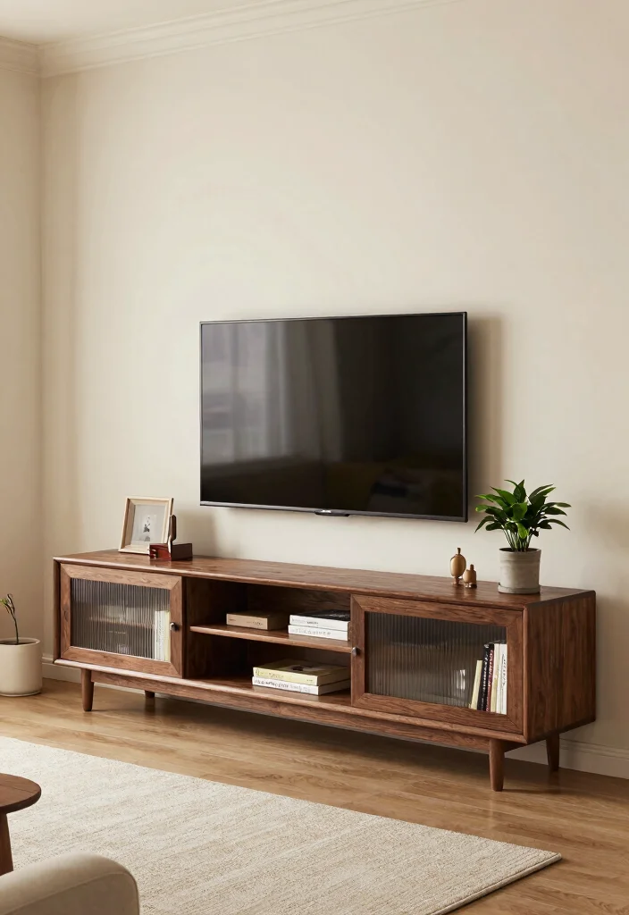 10 Mini Living Room Ideas for Compact Homes 5. Compact Entertainment Units 0