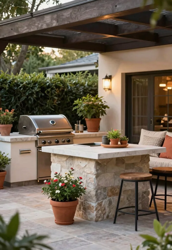 10 Small Kitchen Island Ideas with Seating 10. Outdoor Kitchen Island Inspirations 0