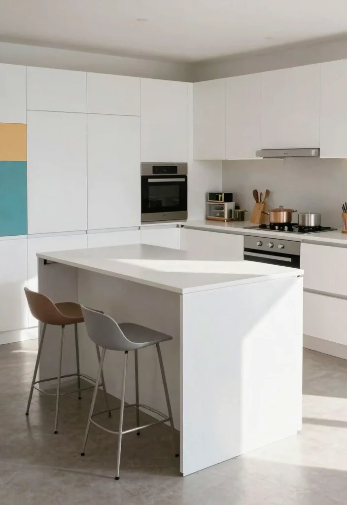 10 Small Kitchen Island Ideas with Seating 2. Space Saving Foldable Island 0