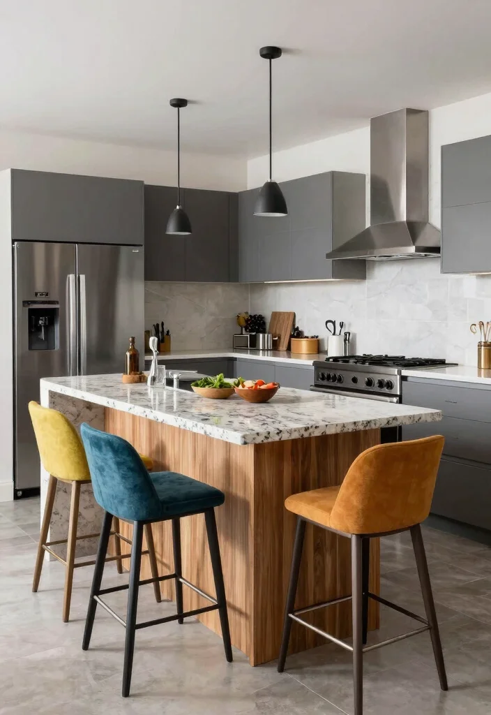 10 Small Kitchen Island Ideas with Seating 4. Compact Multi Level Island 0