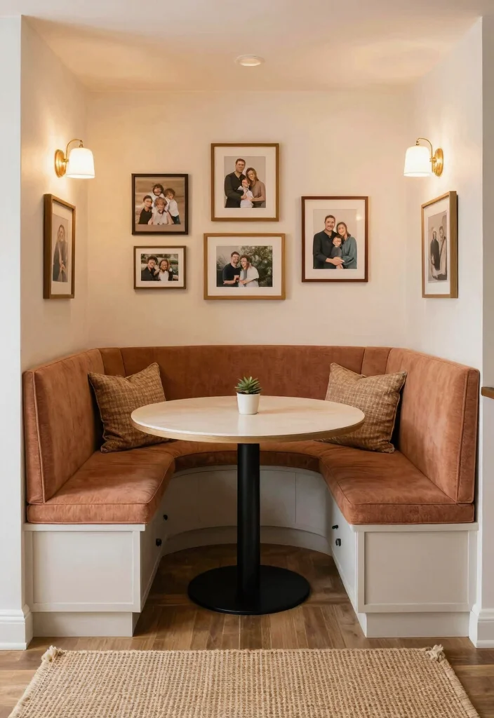 10 Small Kitchen Nook Ideas for Cozy Dining 3. Built In Banquette Seating 0