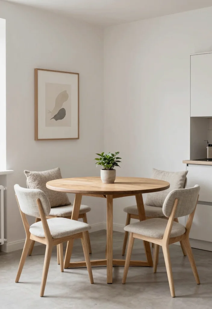 10 Small Kitchen Nook Ideas for Cozy Dining 5. Minimalist Scandinavian Style 0