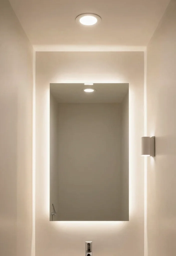 10 Toilet Bathroom Ideas for Compact Functional Layouts 10. Smart Lighting Solutions 0