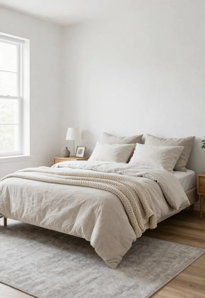12 Aesthetic Single Bed Bedroom Ideas for Small Rooms 1. Neutral Tones and Soft Textiles 0