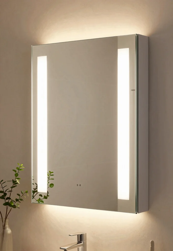 12 Bathroom Mirror Cabinet Ideas for Hidden Storage 10. Integrated Lighting Solutions 0