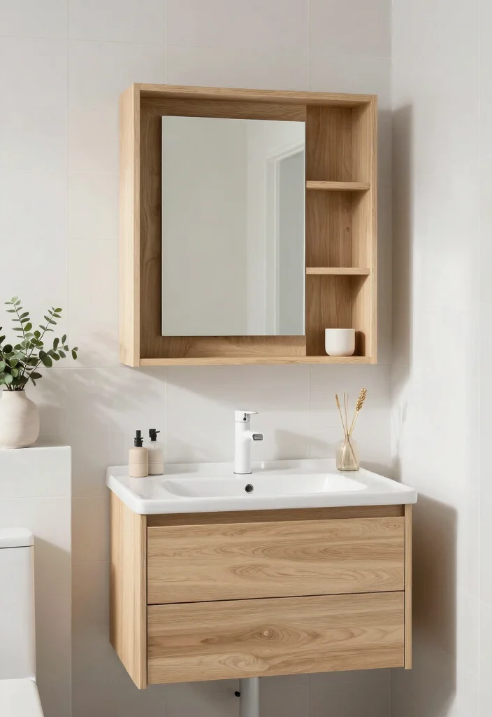 12 Bathroom Mirror Cabinet Ideas for Hidden Storage 3. Nordic Inspired Designs 0