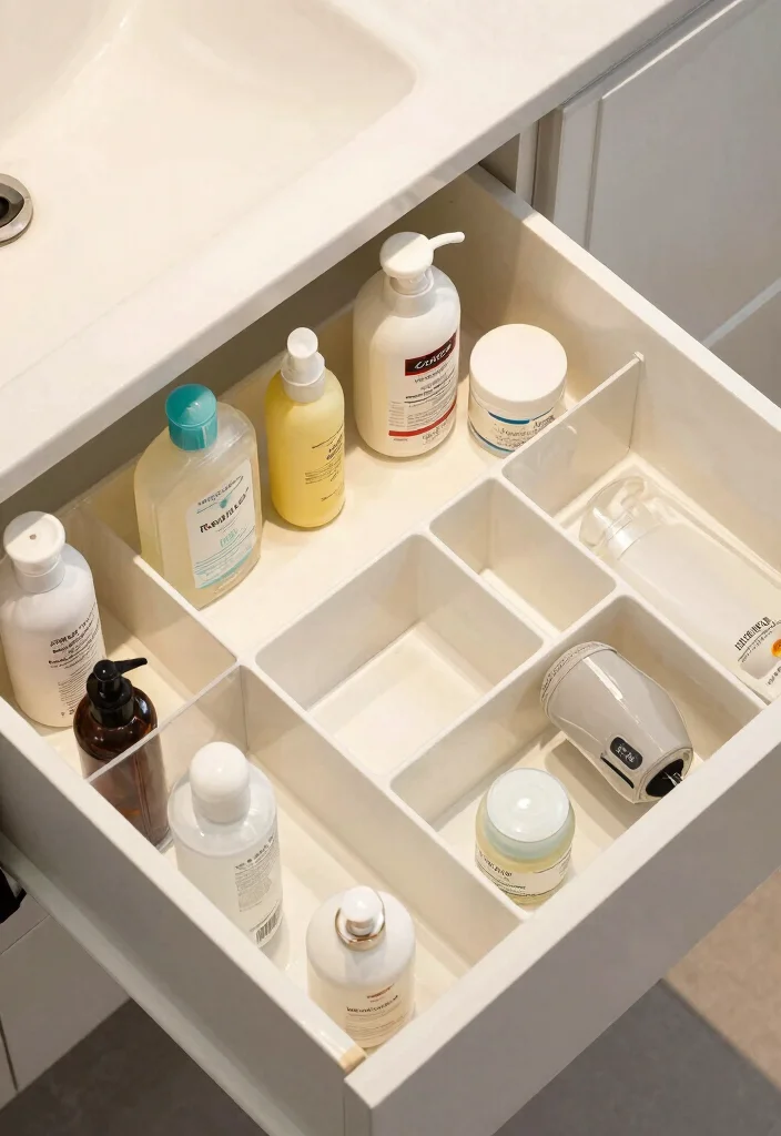 12 Bathroom Unit Ideas for Storage and Clean Design 10. Customizable Divider Systems 0