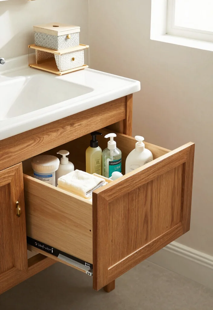 12 Bathroom Unit Ideas for Storage and Clean Design 3. Under Sink Storage Solutions 0