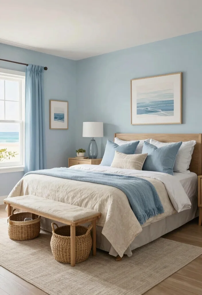 12 Beachy Bedroom Ideas for a Relaxed Coastal Feel 62 12 Beachy Bedroom Ideas for a Relaxed Coastal Feel 12. Create a Harmonious Flow 0