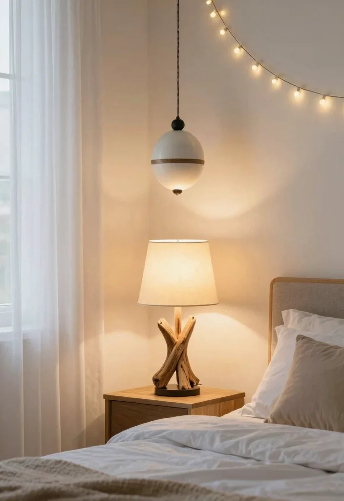 12 Beachy Bedroom Ideas for a Relaxed Coastal Feel 38 12 Beachy Bedroom Ideas for a Relaxed Coastal Feel 8. Accent with Nautical Lighting 0