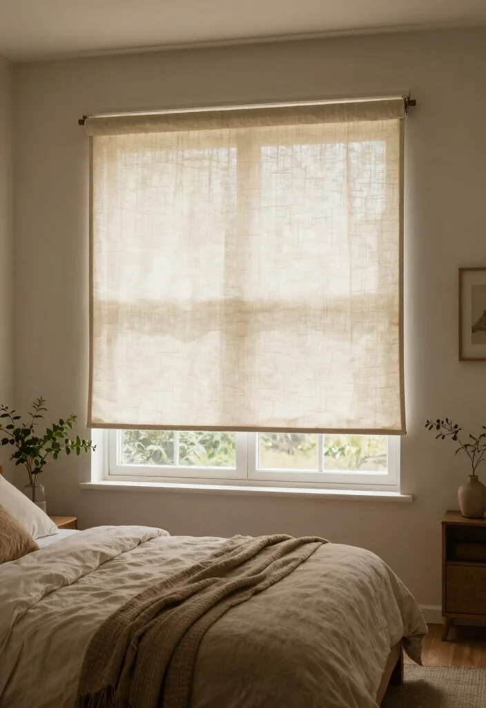 12 Bedroom Blind Ideas for Light Control and Style 12. Light Filtering Shades 0