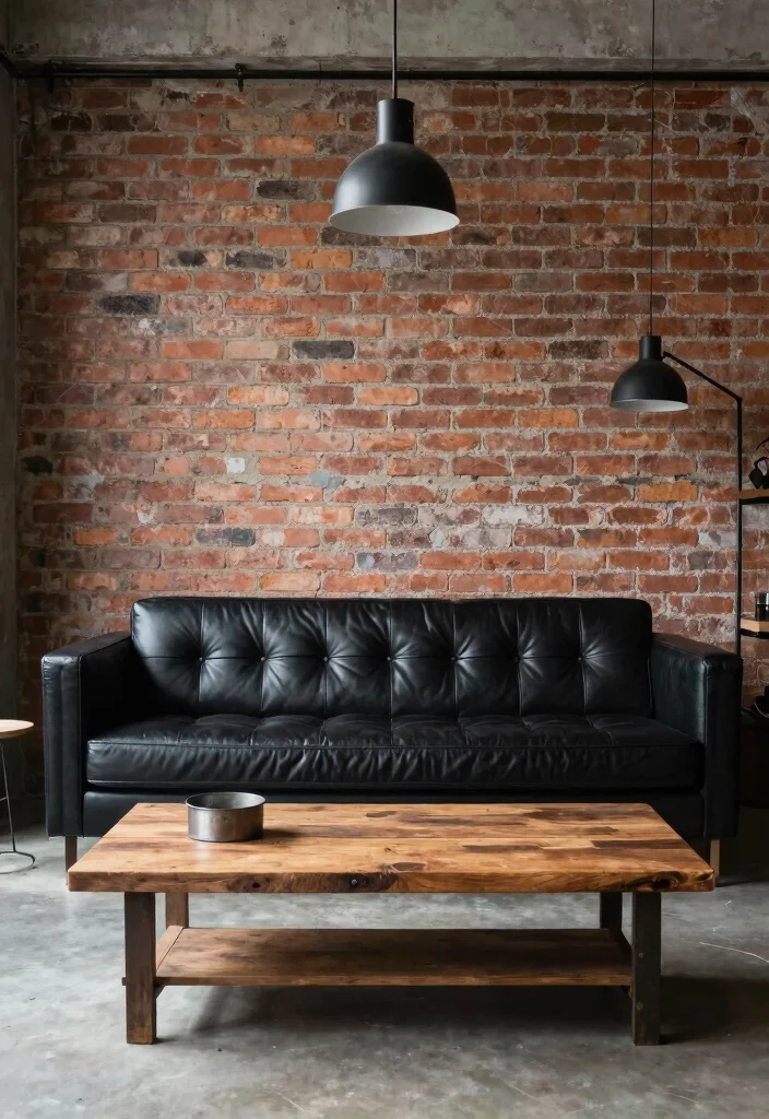 12 Black Leather Sofa Living Room Ideas with Edge 40 12 Black Leather Sofa Living Room Ideas with Edge 10. Industrial Loft Vibes 0
