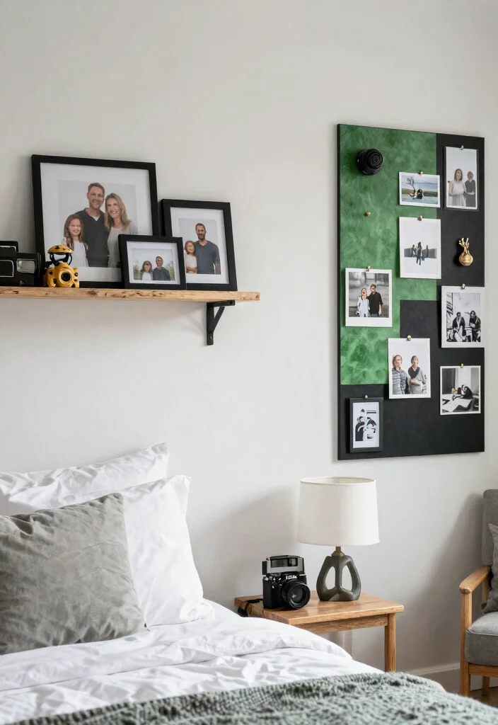 12 Black and Green Bedroom Ideas with Bold Contrast 12. Incorporating Personal Touches 0