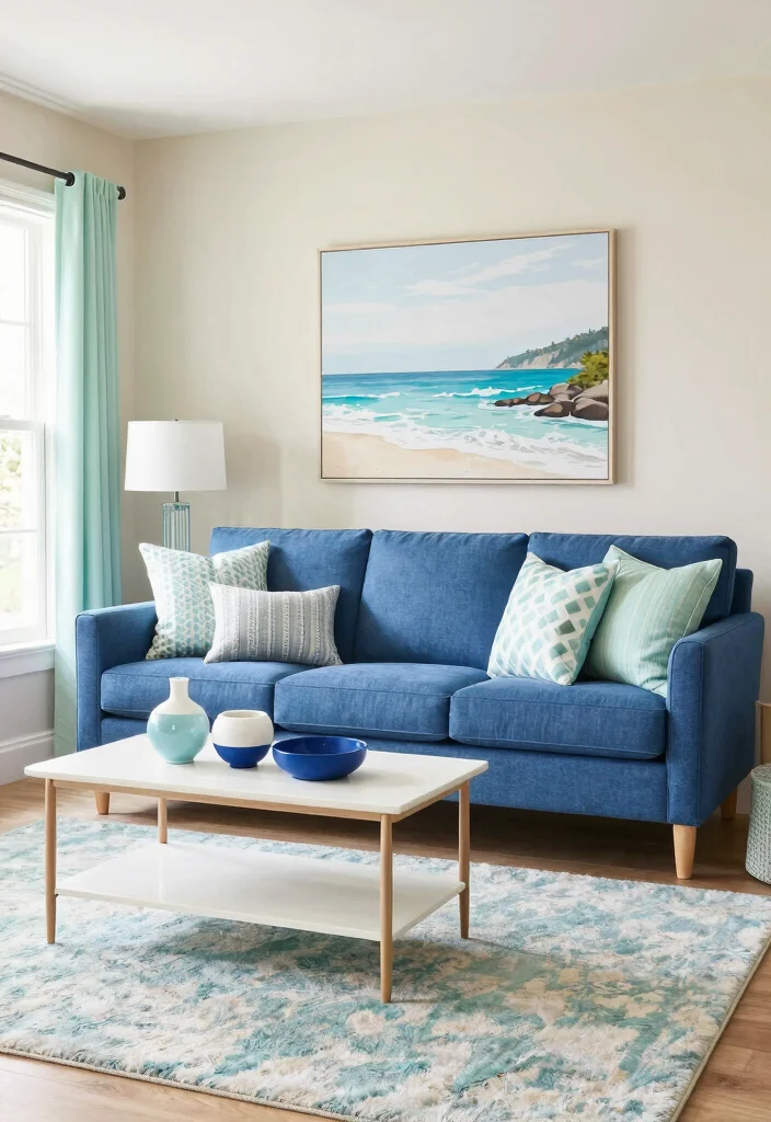 12 Blue Sofa Living Room Decor Ideas That Pop 13 12 Blue Sofa Living Room Decor Ideas That Pop 3. Coastal Color Palettes 0