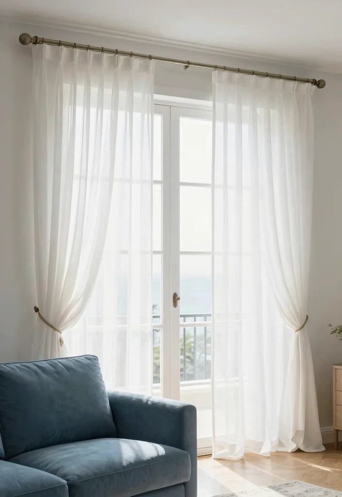 12 Blue Sofa Living Room Decor Ideas That Pop 39 12 Blue Sofa Living Room Decor Ideas That Pop 9. Stylish Drapery and Window Treatments 0