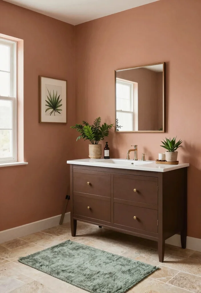 12 Brown Bathroom Ideas with Warm Earthy Style 12 12 Brown Bathroom Ideas with Warm Earthy Style 2. Earthy Color Schemes 0