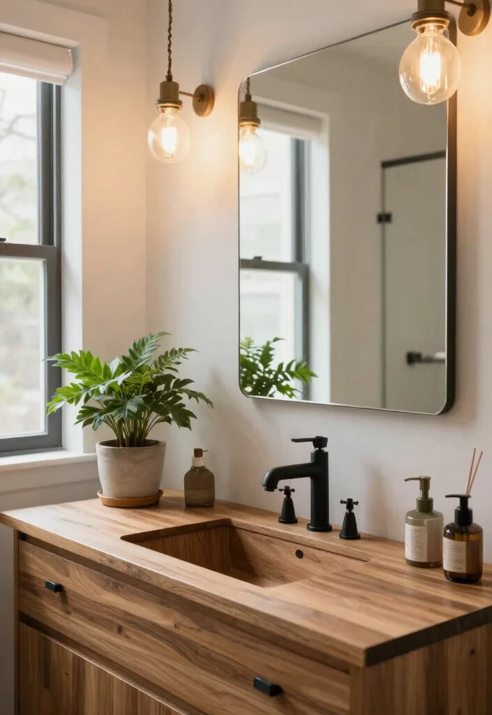 12 Brown Bathroom Ideas with Warm Earthy Style 34 12 Brown Bathroom Ideas with Warm Earthy Style 4. Sustainable Fixtures 0