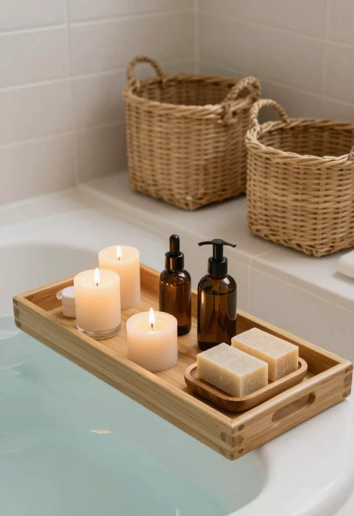 12 Brown Bathroom Ideas with Warm Earthy Style 59 12 Brown Bathroom Ideas with Warm Earthy Style 9. Bathing Accessories in Natural Materials 0