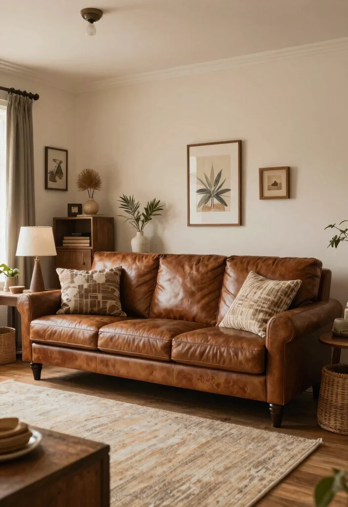 12 Brown Leather Couch Living Room Ideas with Warm Style Conclusion 0