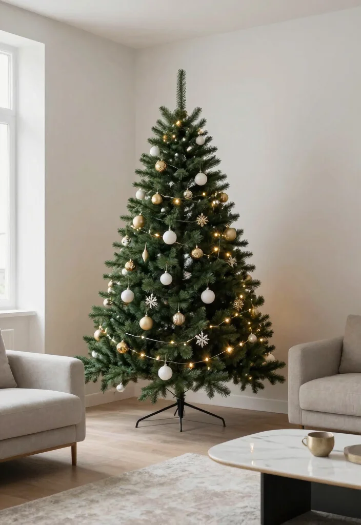 12 Christmas Living Room Decor Ideas for Apartments 1 12 Christmas Living Room Decor Ideas for Apartments 1. Minimalist Christmas Tree 0