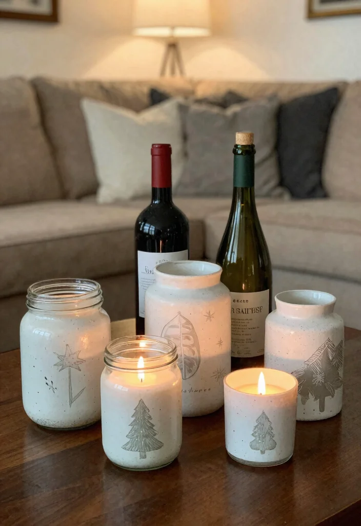 12 Christmas Living Room Decor Ideas for Apartments 62 12 Christmas Living Room Decor Ideas for Apartments 12. Upcycled Holiday Decor 0
