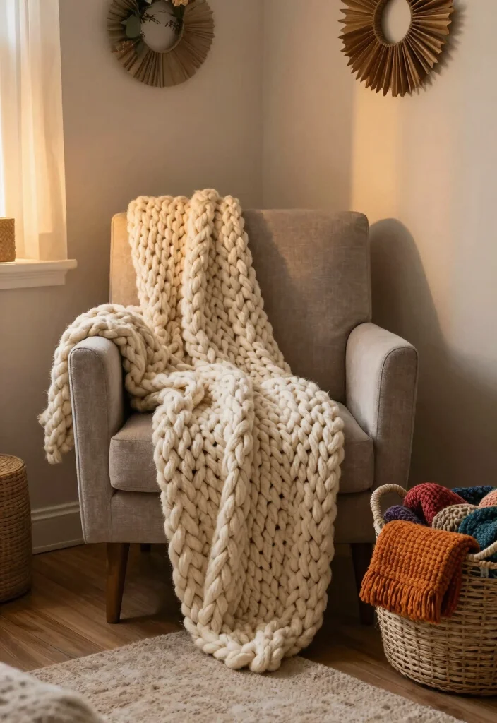 12 Christmas Living Room Decor Ideas for Apartments 14 12 Christmas Living Room Decor Ideas for Apartments 4. Cozy Blankets and Throws 0