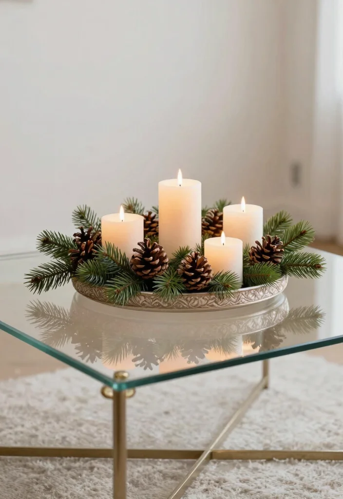 12 Christmas Living Room Decor Ideas for Apartments 25 12 Christmas Living Room Decor Ideas for Apartments 5. Creative Centerpieces 0