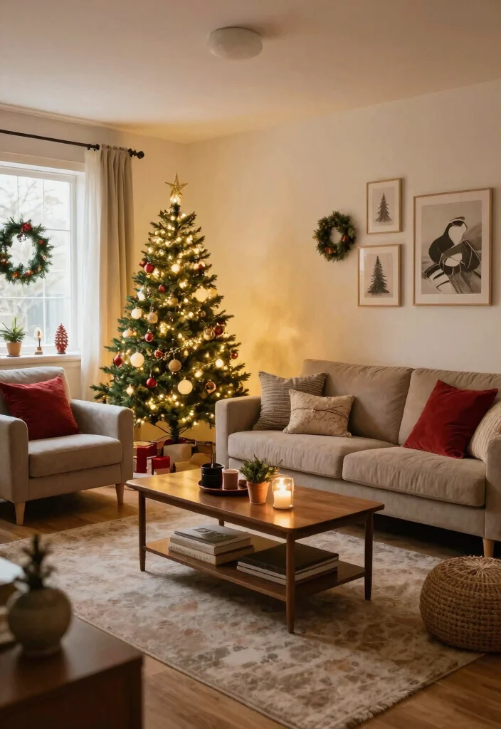 12 Christmas Living Room Decor Ideas for Apartments 63 12 Christmas Living Room Decor Ideas for Apartments Conclusion 0