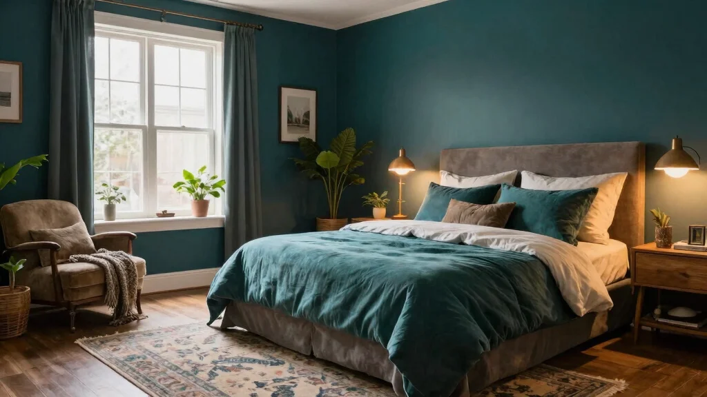 12 Dark Teal Bedroom Ideas for a Rich Moody Look