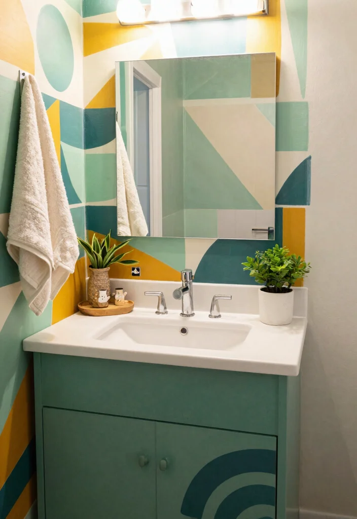 12 Eco Friendly Bathroom Backsplash Ideas for Vanities 4. Eco Friendly Paint 0