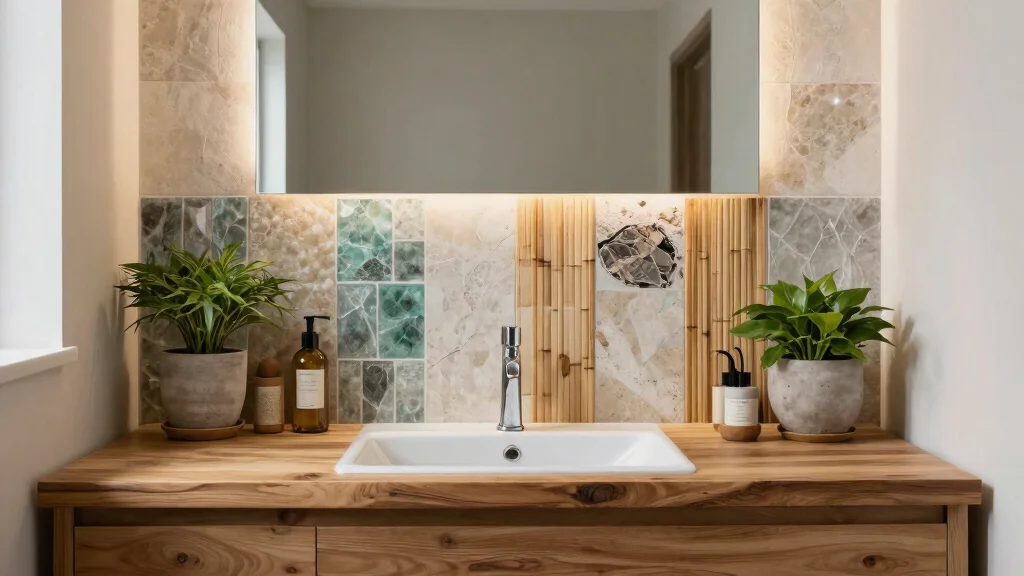 12 Eco-Friendly Bathroom Backsplash Ideas for Vanities