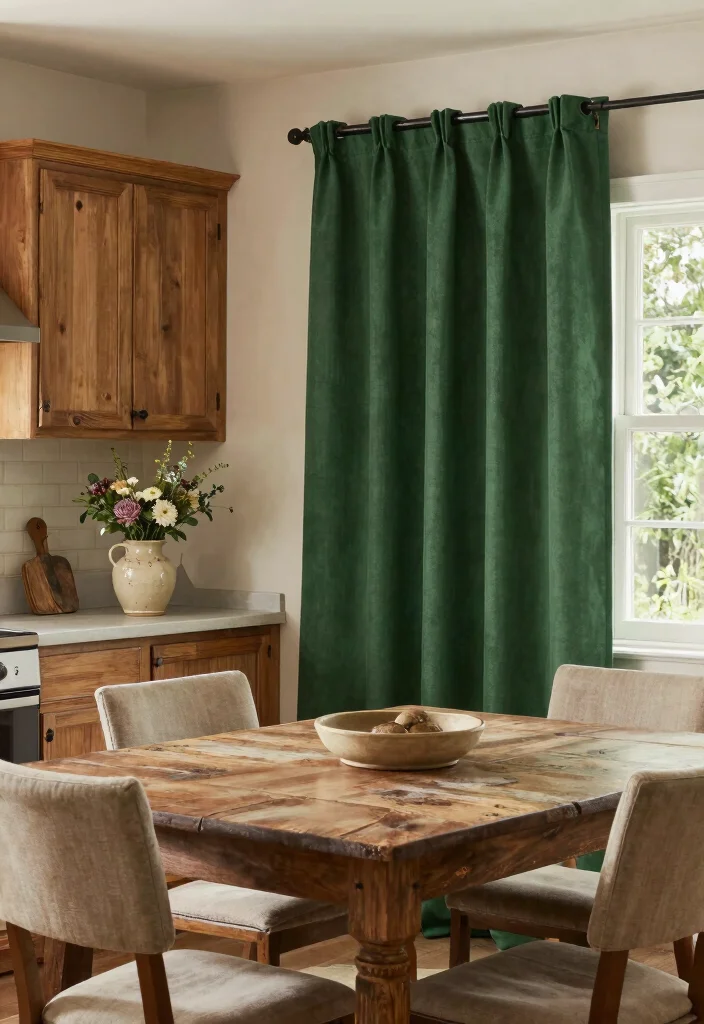 12 Farmhouse Kitchen Curtain Ideas with Cozy Style 11. Earthy Color Palettes 0