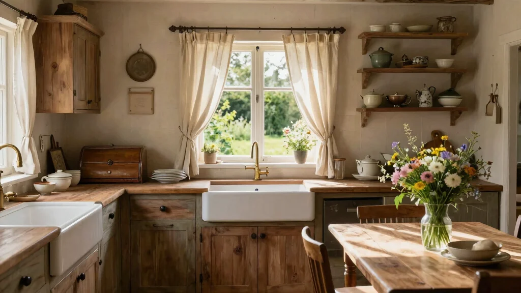 12 Farmhouse Kitchen Curtain Ideas with Cozy Style