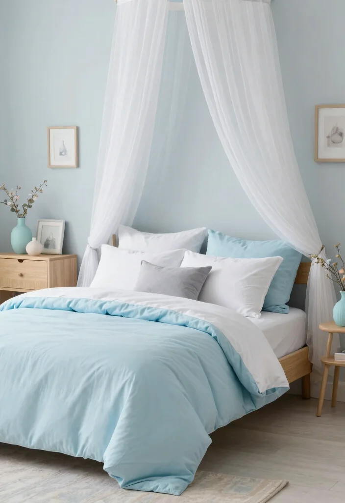 12 Girls Blue Bedroom Ideas That Feel Fresh 5. Pastel Blue Accents 0